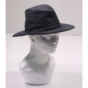 Goorin Bros Blue-Gray Linen Fedora Hat Cap Men's Small